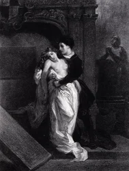 Romeo i Julia - rycina Eugene Delacroix