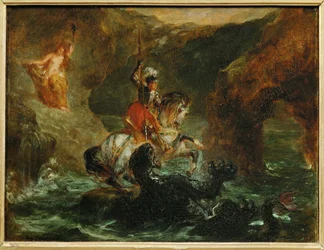 Saint Georges combattant le dragon, dit aussi Persee delivrant Andromede - Święty Jerzy walczący ze smokiem ...