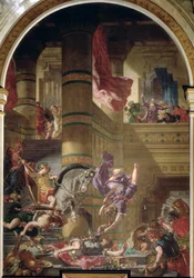 Wypędzenie Heliodorosa ze świątyni, 1853-63 (olej i wosk na gipsie)