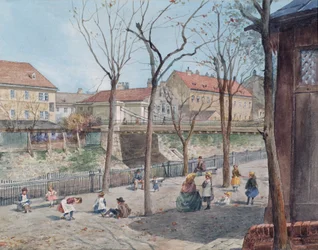 Most Łańcuchowy nad rzeką Wiedeń