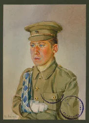 Georges Haskell, brytyjski żołnierz w Royal Scott Brighton, Gustrow