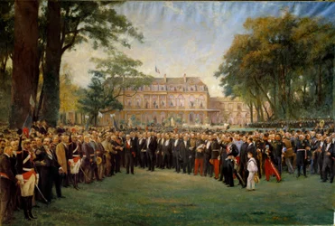 Przyjęcie burmistrzów Francji w Elysee 22 września