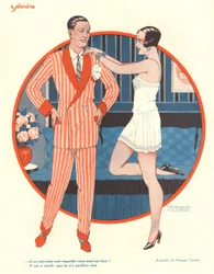 Ilustracja z „Le Sourire” (litografia kolorowa)
