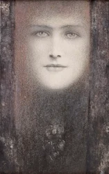 Maska z czarną zasłoną, 1892