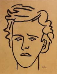 Portret, Muzeum Arthura Rimbauda, Charleville-Mézières, Ardeny, Francja