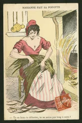 Pocztówka, satyryczna w kolorach