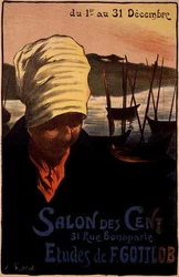 Reprodukcja plakatu reklamującego „Salon des Cent”, Rue Bonaparte, Paryż