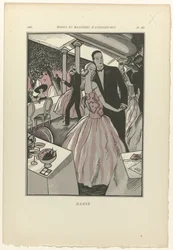 Dzisiejsze mody i maniery, 1922, pl. 3: Taniec