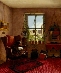 Laura Brown w fotelu, 1867
