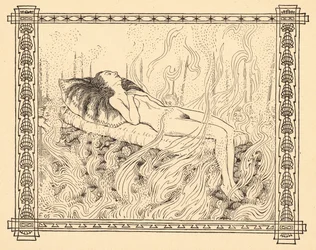 Ofiara całopalna, płyta 4, z portfolio „Signs of Life”, wyd. 1908 w Berlinie przez Fritza Heydera Verlag
