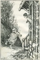 Ilustracja autorstwa Filiberto Scarpelli do baśni "Toinette l