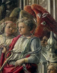 Madonna z Dzieciątkiem z Aniołami i Świętymi, zwana też Matką Boską Ducha Świętego lub Ołtarzem Barbadori Filippo Lippiego (ok. 1406-1469), tempera na desce, 208x244 cm