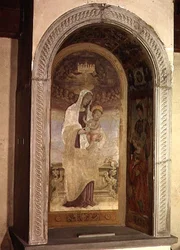 Madonna z Dzieciątkiem ze świętymi, detal z tabernakulum Canto al Mercantale, 1498