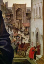 Ołtarz Nerli, detal bramy San Frediano we Florencji, 1494 detal panelowy z 58333