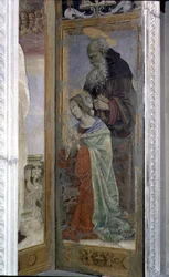 SS. Antoniego i Łucji, detal z tabernakulum Canto al Mercatale, 1498