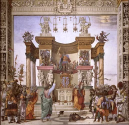 Św. Filip egzorcyzmujący demona ze świątyni Marsa, południowa ściana kaplicy Strozzi, ok. 1497-1502 (zob. 208286)