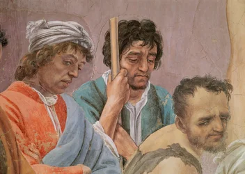 Spór z Szymonem Mago i ukrzyżowanie św. Piotra, ok. 1480 r.