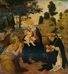 Dziewica i Dzieciątko ze świętymi Hieronimem i Dominikiem, c1485, 1911