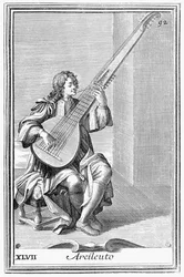 Arcileuto, płyta XLVII z Gabinetu Armonica, 1722