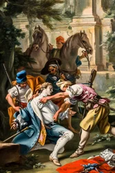 Atak rabusiów, około 1735/40 (Obraz)