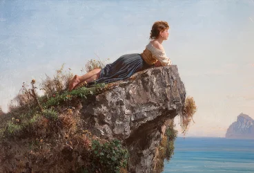 Dziewczyna na skale w Sorrento, 1871