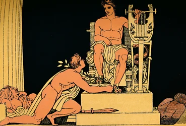 Orestes suplikant Apolla, 1880