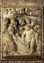 Pochówek. Alabaster z Malines, Belgia (alabaster)