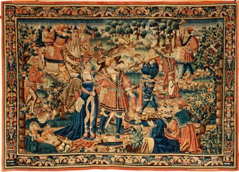 Flamandzki gobelin. 16 wiek.