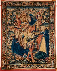 Flamandzki gobelin. 16 wiek.
