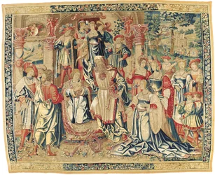 Biblijny gobelin francusko-flamandzki, ok. 1510-30