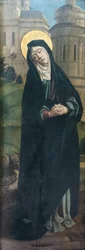 Madonna Boleści, flamandzki malarz neapolitański działający na przełomie XVI i XVI wieku (olej na płótnie)
