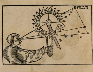 Petrus Apianus obserwujący ruch gwiazd