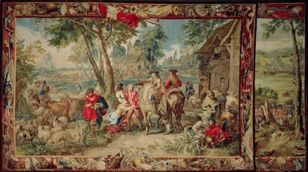 Grabież, z serii Nauka wojskowa, Warsztat Judocusa de Vos, c.1715-24