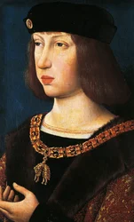 Portret Filipa I Kastylijskiego, znanego jako Sprawiedliwy, król małżonek Kastylii i Leonu