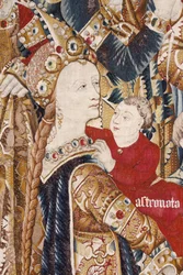 Wojna trojańska: namiot Achillesa. ok. 1470 (gobelin)