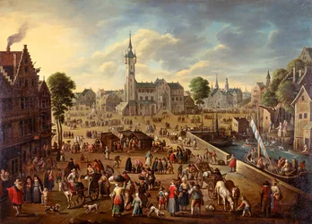 Widok na Rynek Główny w Lier, ok. 1620-1625