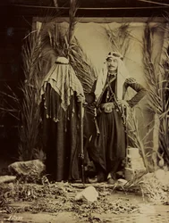 Album Damas et Baalbek: Syryjska para w tradycyjnych strojach