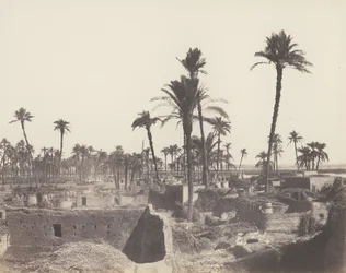 Abaziz, Wnętrze wioski arabskiej, 1851-52, druk 1853-54.