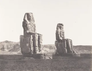 Gourna Teby, Kolosy Prawa, powiedziane o Memnonie, 1851-52, wydrukowane w latach 1853-54.