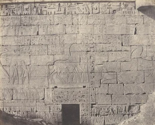 Medinet-Abou Teby, Konstrukcje Posteriores - Fragment de Sculpt..., 1851-52, druk 1853-54.