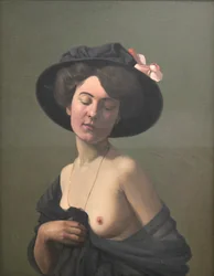 „Młoda kobieta w czarnym kapeluszu”, 1908