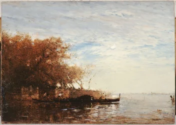 Wenecja, Ogród Francuski w świetle księżyca, między 1880 a 1890 (olej na płótnie)
