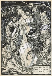 Ilustracja do "Wierszy Christiny Rossetti" (ołówek i tusz na papierze)
