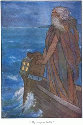 "Mój cel się trzyma" Ulisses (kolorowa litografia)