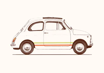 Cinquecento, 2023 (ołówek i cyfrowo)