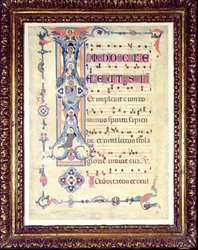 Graduał z historycznym inicjałem I przedstawiającym św. Jana Ewangelistę, ok. 1315