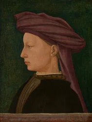 Profilowy portret młodego mężczyzny