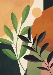 Ciepła abstrakcja botaniczna