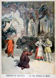 Spektakl Siedmiu zamków diabła, Theatre du Chatelet, Paryż, 1896