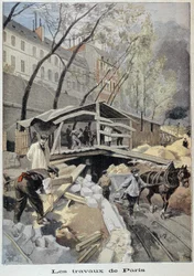 Plac budowy w Paryżu - w „Le petit journal” z 14.05.1899